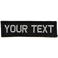 Customizable Text 1x3 Patch w/Hook Fastener Patch - Black