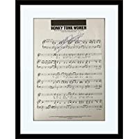 Framed Keith Richards Rolling Stones Authentic Autograph with Certificate of Authenticity