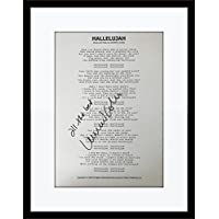 Framed Leonard Cohen Authentic Autograph with Certificate of Authenticity