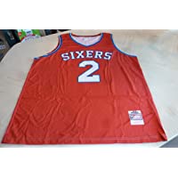 MOSES MALONE (76ers Film Lettering) Sixers Jersey -Brand new-(sze XXL)