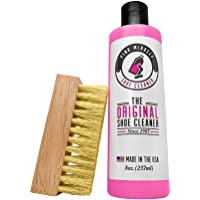 Pink Miracle Shoe Cleaner Kit 8 Oz. Bottle Fabric Cleaner for Leather, Whites, and Nubuck Sneakers