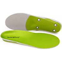 Superfeet Green Professional-Grade High Arch Orthotic Shoe Inserts for Maximum Support Insole, 2.5-4 Men / 4.5-6 Women