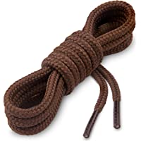 Miscly Round Boot Laces [1 Pair] Heavy Duty and Durable Shoelaces for Boots, Work Boots & Hiking Shoes