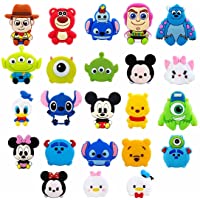 23 PCS Anime Characters Shoe Charms for Croc Wristband Bracelet and Shoes with Holes Teens Boys Girls Party Birthday…