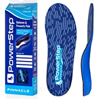Powerstep Pinnacle Arch Support Insoles, Plantar Fasciitis Relief Shoe Inserts, Orthotic Insoles Men and Women