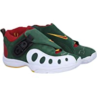 Gary Payton Seattle Supersonics Autographed Nike The Glove Green, Red, and White Shoes with Multiple Inscriptions - Pair…