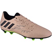 Lionel Messi Barcelona Autographed Gold Adidas 16.3 Cleat - Autographed Soccer Cleats
