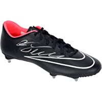 Crisitano Ronaldo Juventus F.C. Autographed Nike Black Soccer Cleats Signed in Silver - Autographed Soccer Cleats
