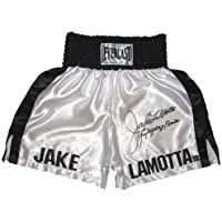 Jake LaMotta Raging Bull Signed White Trunks"JAKE LAMOTTA - Autographed Boxing Robes and Trunks