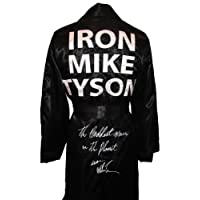 Mike Tyson Signed Robe"The Baddest Man on The Planet & Iron" Inscription - Autographed Boxing Robes and Trunks