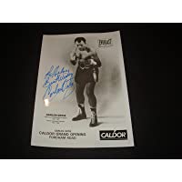 Carlos Ortiz Boxing HOF Puerto Rico Signed 5X7 Photo Authentic Autograph M7 - Autographed Boxing Equipment