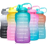 Venture Pal Large 1 Gallon/128 OZ (When Full) Motivational BPA Free Leakproof Water Bottle with Straw & Time Marker…