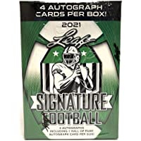 2021 Leaf Signature Football Blaster Box 4 Autographs per Box
