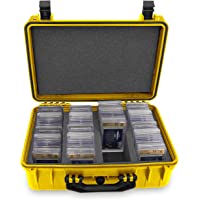 CASEMATIX Graded Card Storage Box Case Compatible with 120+ BGS PSA FGS Graded Sports Cards, Toploaders, One Touch…