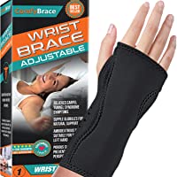 Night Wrist Sleep Support Brace - Fits Both Hands - Cushioned to Help With Carpal Tunnel and Relieve and Treat Wrist…