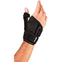 Mueller Reversible Thumb Stabilizing Brace, One Size Fits Most, Black