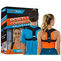 ComfyBrace Posture Corrector-Back Brace for Men and Women- Fully Adjustable Straightener for Mid, Upper Spine Support…