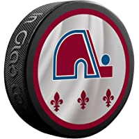 Colorado Avalanche Unsigned Inglasco Reverse Retro Logo Hockey Puck - NHL Unsigned Miscellaneous