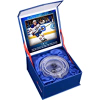 Connor McDavid Edmonton Oilers NHL Debut Crystal Puck - Filled With Ice From NHL Debut - Other Game Used NHL Items