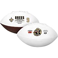 Drew Brees New Orleans Saints Unsigned Career Retrospective White Panel Football - NFL Unsigned Miscellaneous