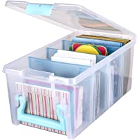 ArtBin 6925AA Semi Satchel with Removable Dividers, Portable Art & Craft Organizer with Handle, [1] Plastic Storage Case…