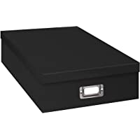 Pioneer Jumbo Scrapbook Storage Box, Black, 14.75 Inch x 13 Inch x 3.75 Inch