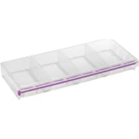 Craft Mates Bead Organizer and Plastic Storage Containers for Crafts, Buttons, Pins and More, 4 Compartments, 2XL, Clear…