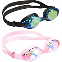 Aegend Kids Swim Goggles, Swimming Goggles for Kids Age 4-16 Boys and Girls