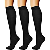 CHARMKING Compression Socks for Women & Men Circulation (3 Pairs)15-20 mmHg is Best Support for Athletic Running Cycling