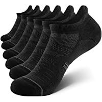 CelerSport 6 Pack Women's Ankle Running Socks Cushioned Low Cut Tab Athletic Socks