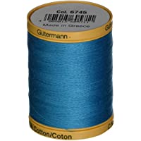 Gutermann Natural Cotton Thread 800M, 800m/875 yd, Aqua Marine