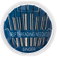 SINGER 00290 Self-Threading Hand Sewing Needles, Assorted, 15-Count