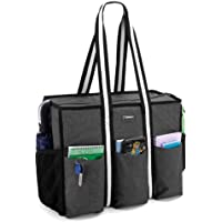 Trunab Teacher Utility Tote Bag with Multiple Pocket and Large Compartment for up to 15.6” Laptop