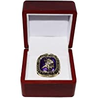 Vikings Football (Chuck Foreman) 1973 NFC World Champions Vintage Collectible Replica Gold Championship Ring with…