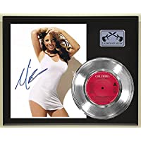 Mariah Carey All I Want For Christmas Is You Reproduction Signed Silver Record Display Wood Plaque