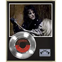 Alice Cooper Welcome To My Nightmare Silver Record Display Wood Plaque
