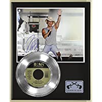 Kenny Chesney Me And You Reproduction Signed Silver Record Display Wood Plaque