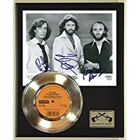 Bee Gees To Love Somebody Reproduction Signed Record Display Wood Plaque