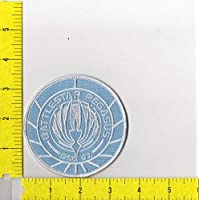 Battlestar Galactica BSG 62 Pegasus Blue-White-Shoulder Logo Iron on Patch sm