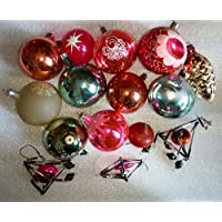#9 Lot 15 Vintage USSR Soviet Russian Christmas Tree Glass Ornaments Decoration