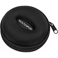 WATCHPOD Travel Watch Case | Single Watch Box w/ Zipper for Storage | Cushioned Round Portable Watch Case for Travel…