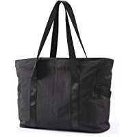 BAGSMART Women Tote Bag Large Shoulder Bag Top Handle Handbag with Yoga Mat Buckle for Gym, Work, School