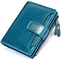 FALAN MULE Small Wallet for Women Genuine Leather Bifold Compact RFID Blocking Small Womens Wallet