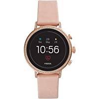 Fossil Women's Gen 4 Venture HR Stainless Steel Touchscreen Smartwatch with Heart Rate, GPS, NFC, and Smartphone…