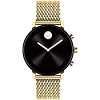 Movado Connect 2.0 Unisex Powered with Wear OS by Google™ Stainless Steel and Ionic Light Gold 2 Plated Steel Smartwatch…