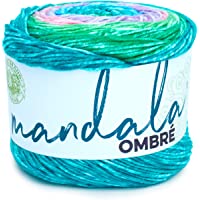 (1 Skein) Lion Brand Yarn Mandala Ombre Yarn, Balance