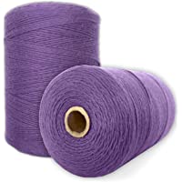 Durable Loom Warp Thread (Amethyst), 8/4 Warp Yarn (800 Yards), Perfect for Weaving: Carpet, Tapestry, Rug, Blanket or…