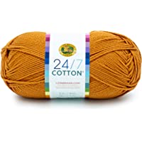 Lion Brand Yarn 24/7 Cotton Yarn, Amber