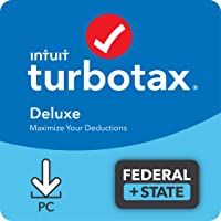TurboTax Deluxe 2021 Tax Software, Federal and State Tax Return with Federal E-file [Amazon Exclusive] [PC Download]