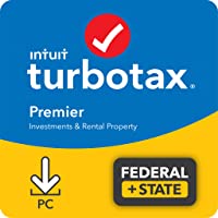 TurboTax Premier 2021 Tax Software, Federal and State Tax Return with Federal E-file [Amazon Exclusive] [PC Download]